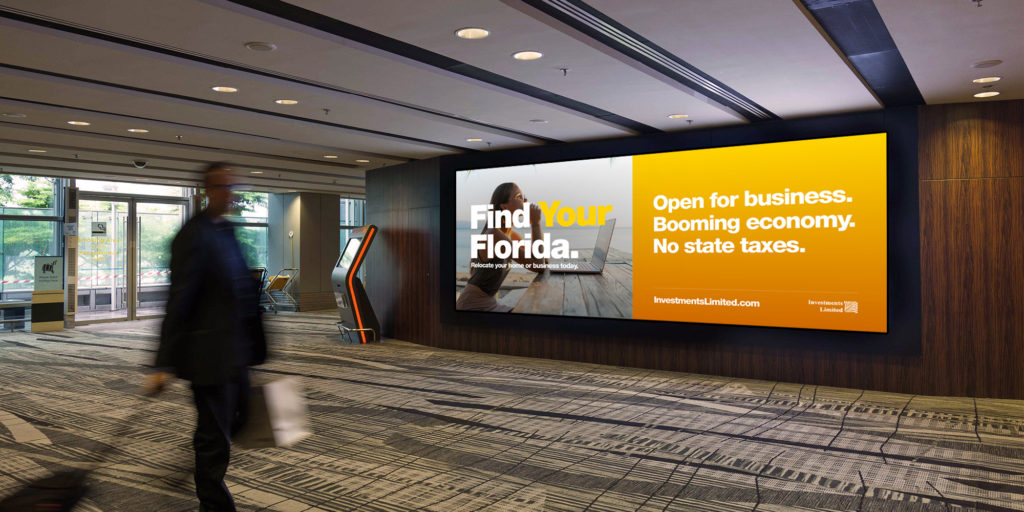 Find your Florida campaign in an airport